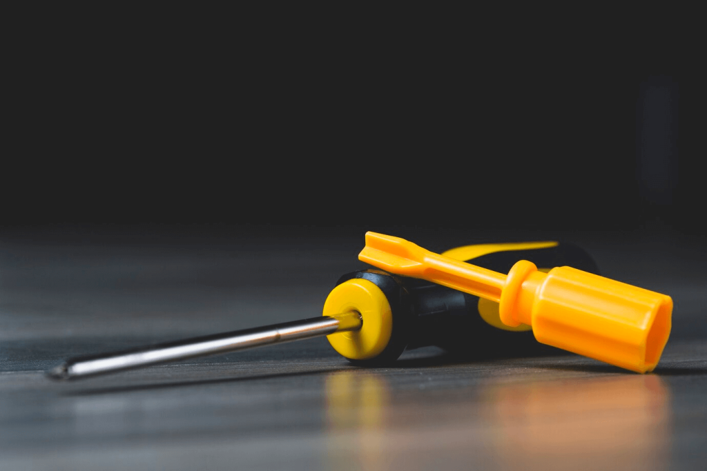 A Phillips head screwdriver