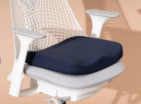 Add extra cushioning to raise an office chair’s height