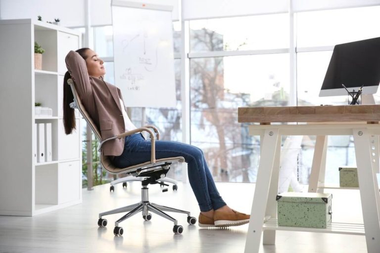 how to make office chair lean back