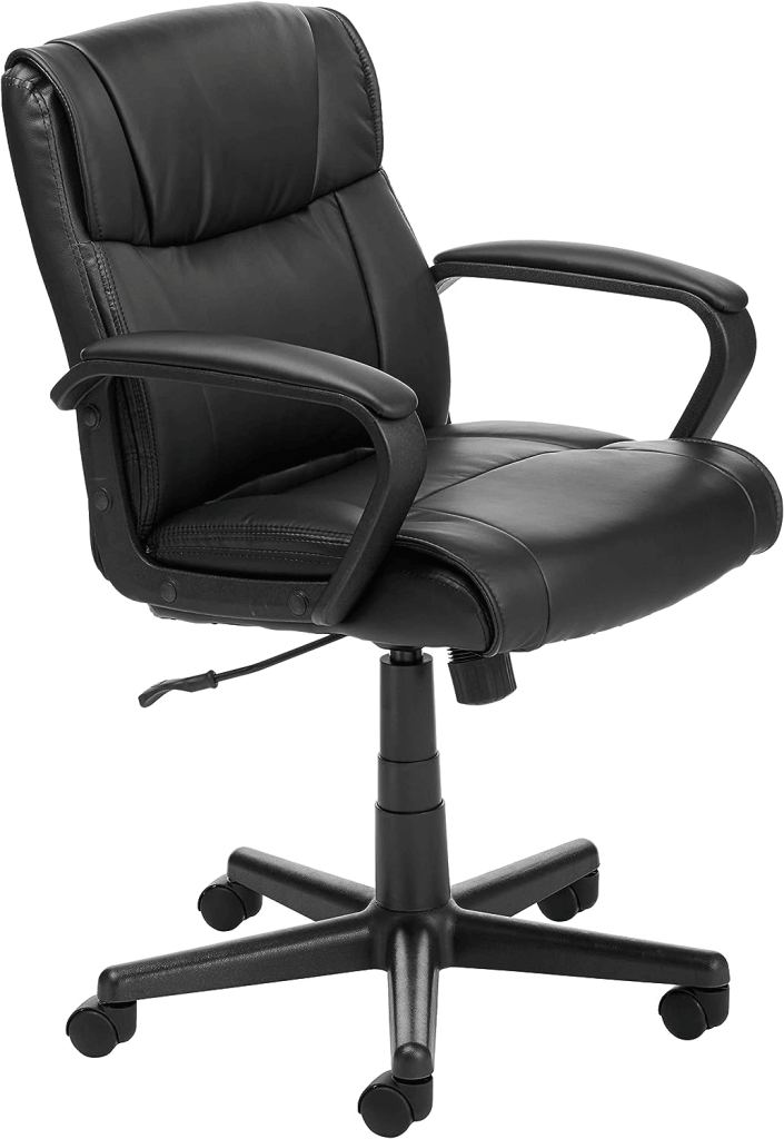 Amazon Basic Padded Office Desk Chair With Armrests