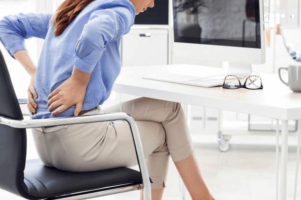 Can a bad office chair cause backache?