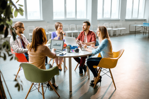 Select between eating seats and workspace stools.