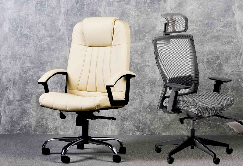 Difference between mesh vs leather office chairs
