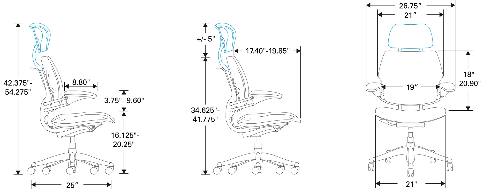 HumanScale Freedom Chair Specification