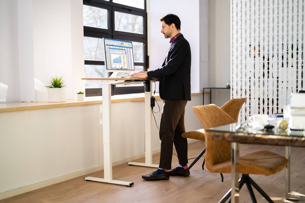 Standing Desk By Height Of User Ergoprise